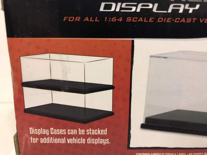 GreenLight Collectible Acrylic Display Show Case with Black Plastic Base for 1/64 Scale Model Cars by Greenlight - Image 3